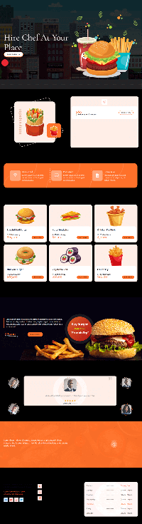 Chef on Demand Portfolio website - Taksh Sharma