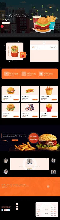 Chef on Demand Portfolio website - Taksh Sharma