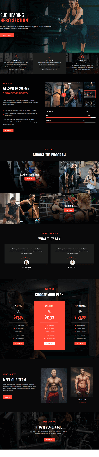 Gym Website Portfolio - Taksh Sharma